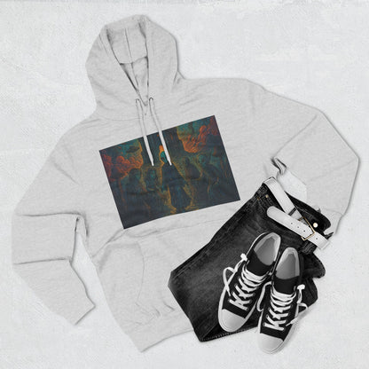 Heaven And Hell By Trueiluminati Mystical Three-Panel Fleece Hoodie - Cozy Apparel for Fans of Fantasy, Unique Gift for Holidays, Ideal for Autumn and Winter Loungewear
