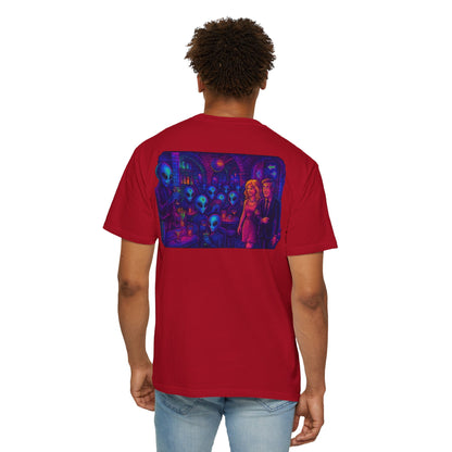 Camiseta Unissex New Disco Club By Trueiluminati com Design Alien Love, Camiseta Gráfica Divertida, Casual, Presente para Amigos, Camisa de Festa Exclusiva, Blusa Estilosa