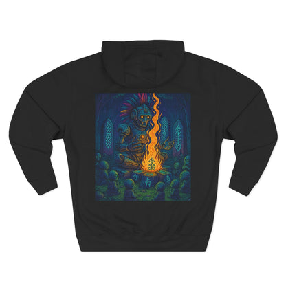 🔥 Moletom Shaman Elemental do Fogo – Por Trueiluminati Flame, Streetwear Cósmico, Estilo Unissex