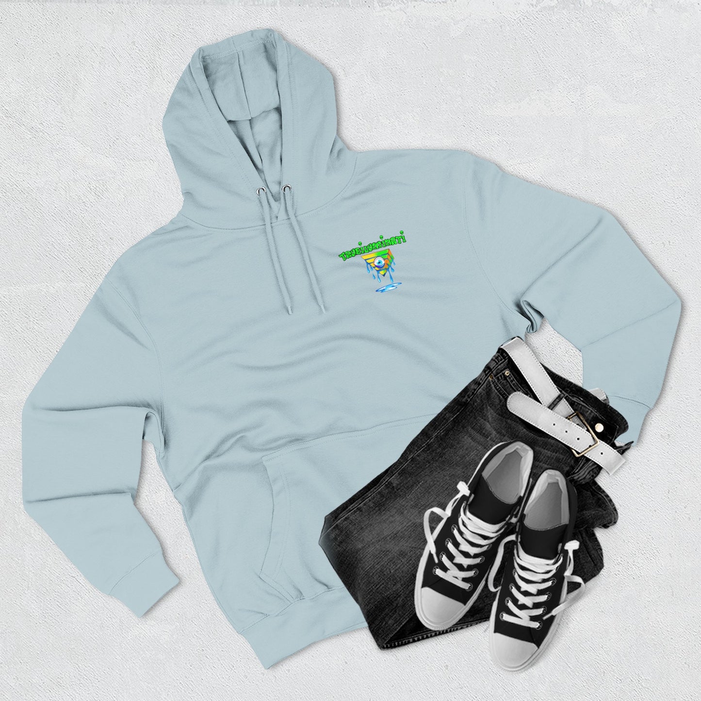 Psychedelic Three-Panel Fleece Hoodie, Cozy Hoodie for Festival Lovers, Unique Gift for Art Enthusiasts, Perfect for Casual Outings, [...]
