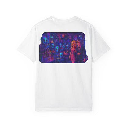 Camiseta Unissex New Disco Club By Trueiluminati com Design Alien Love, Camiseta Gráfica Divertida, Casual, Presente para Amigos, Camisa de Festa Exclusiva, Blusa Estilosa