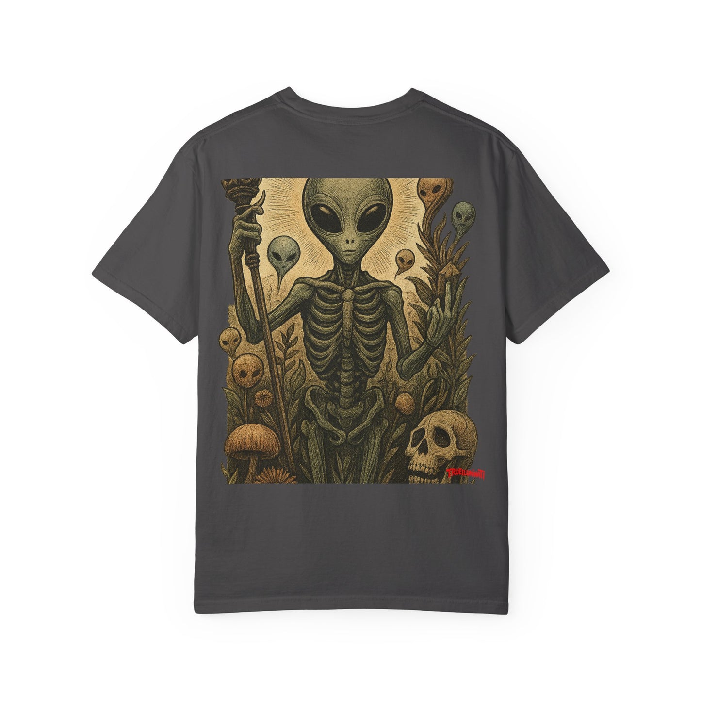 Seeker Alien By Trueiluminati -Inspired Unisex T-Shirt, Cool Graphic Tee, Gift for Sci-Fi Lovers, Trendy Streetwear, Casual Everyday Wear