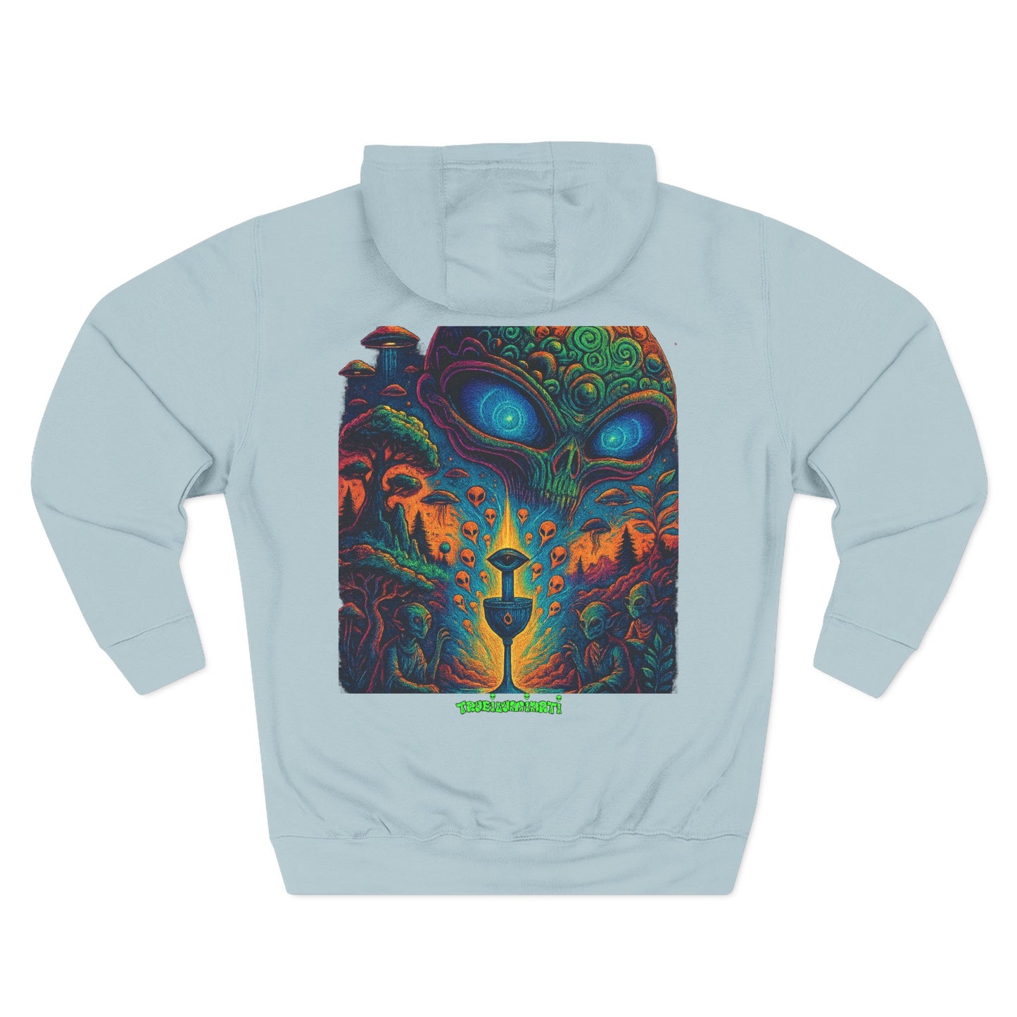 Psychedelic Three-Panel Fleece Hoodie, Cozy Hoodie for Festival Lovers, Unique Gift for Art Enthusiasts, Perfect for Casual Outings, [...]