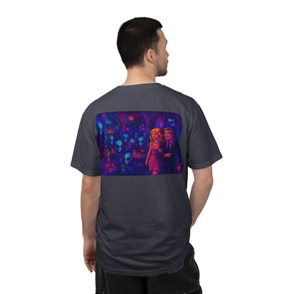 Camiseta Unissex New Disco Club By Trueiluminati com Design Alien Love, Camiseta Gráfica Divertida, Casual, Presente para Amigos, Camisa de Festa Exclusiva, Blusa Estilosa