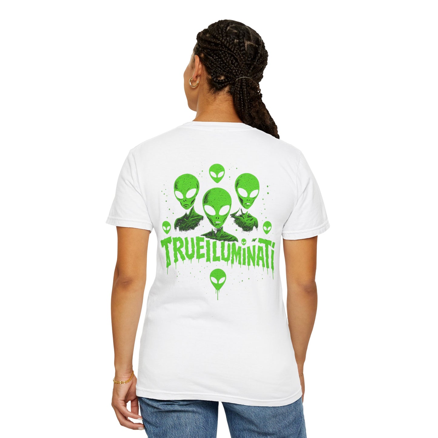 Welcome To The Club By Trueiuminati Unisex Gothic Tattoo-Style Shirt – Exclusive Trueiluminati Design Garment-Dyed T-shirt