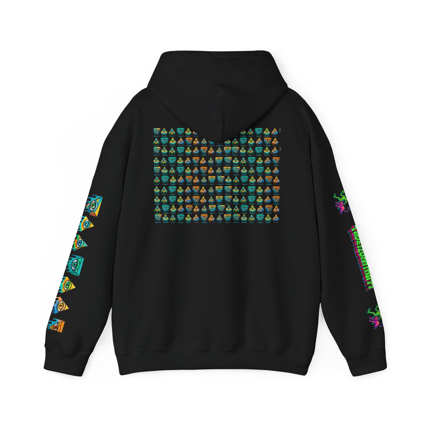 Young Symbol by Trueiluminati Unisex Hoodie, Cozy Sweatshirt for Outdoor Lovers, Gift for Adventurers, Eco-Friendly Fashion, Great for Camping