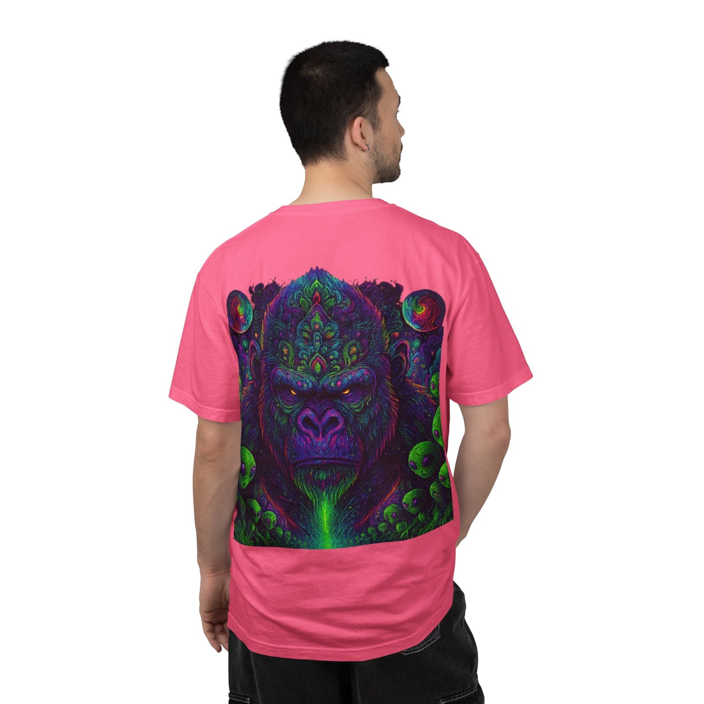 Psychedelic Gorilla Alpha Ape By Trueiluminati  Unisex T-Shirt | Unique Graphic Tee for Creative Souls | Gift for Art Lovers, Festival Wear, Nature Enthusiasts, [...]