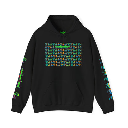 Young Symbol by Trueiluminati Unisex Hoodie, Cozy Sweatshirt for Outdoor Lovers, Gift for Adventurers, Eco-Friendly Fashion, Great for Camping