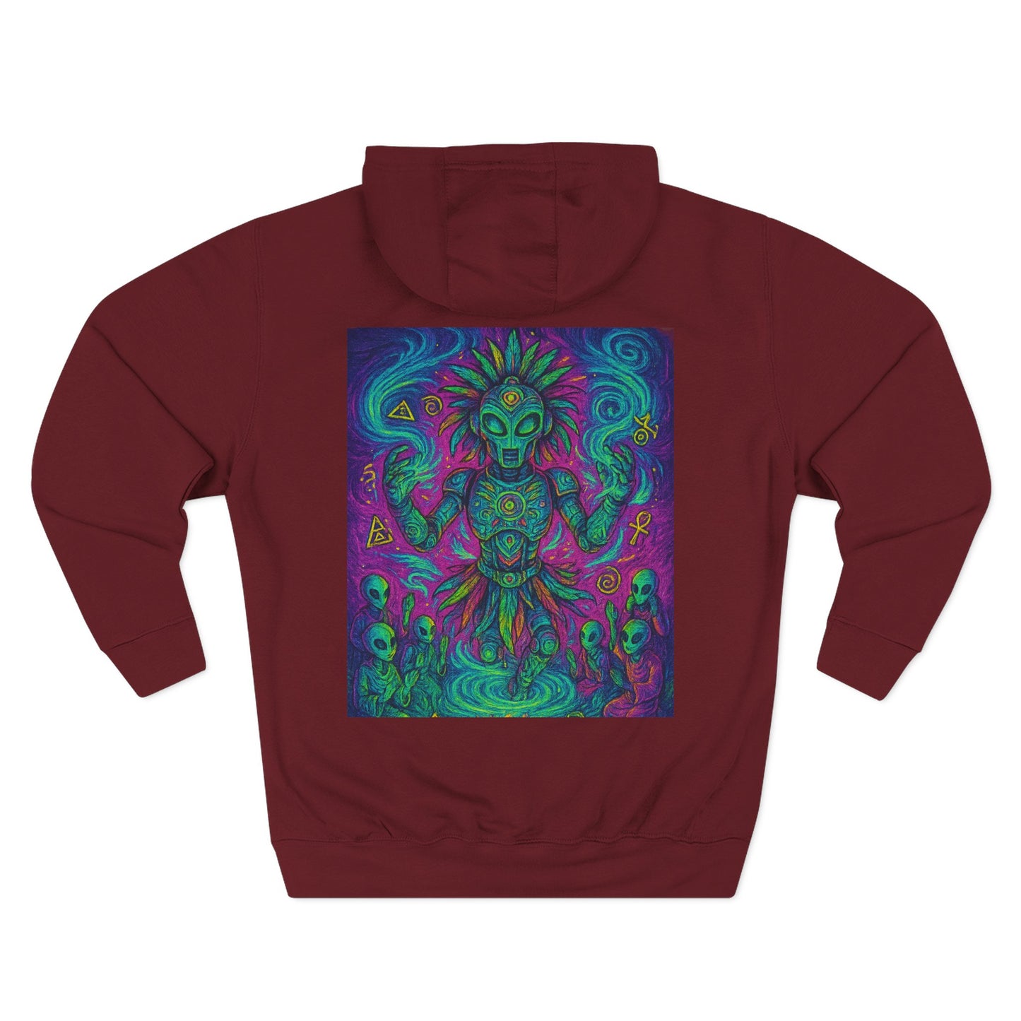 🌬️ Air Elemental Shaman Hoodie – By Trueiluminati Breath, Cosmic Streetwear, Unisex Style
