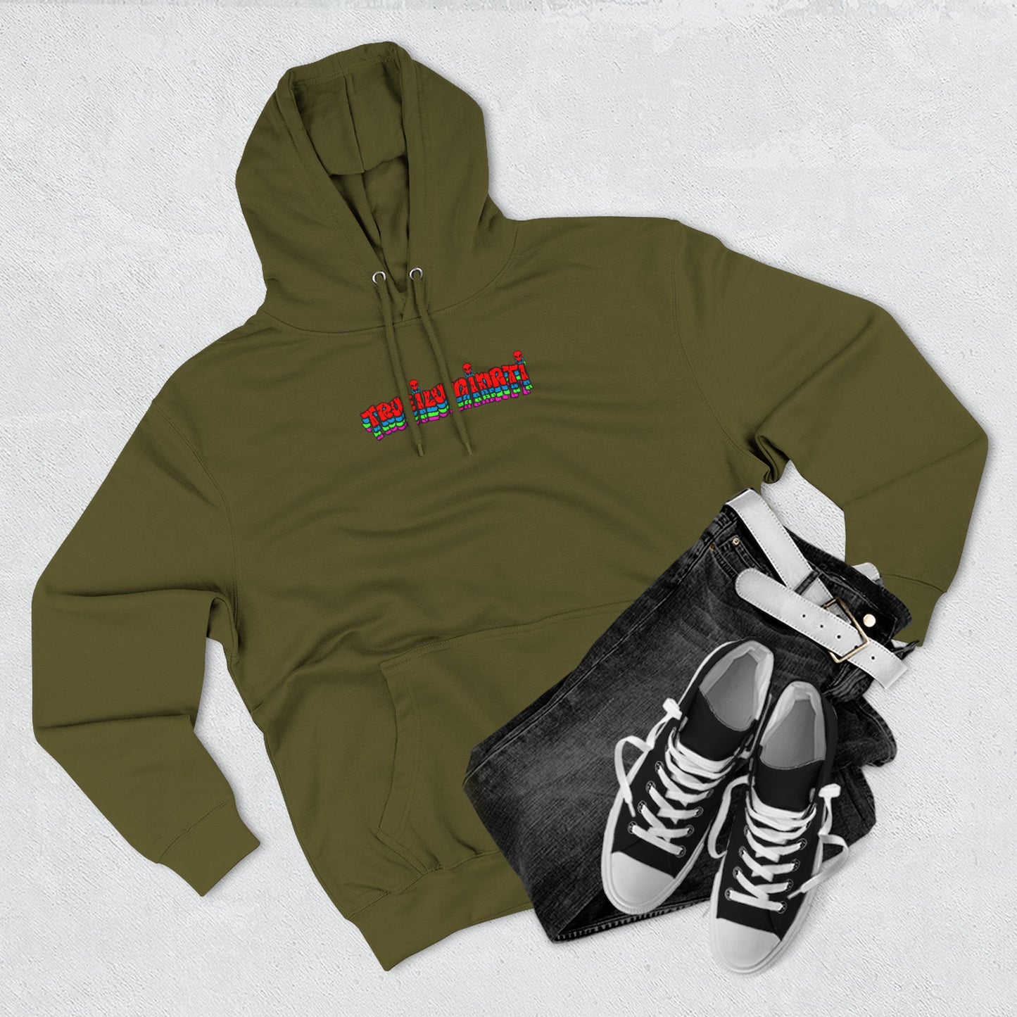 🔥 Moletom Shaman Elemental do Fogo – Por Trueiluminati Flame, Streetwear Cósmico, Estilo Unissex